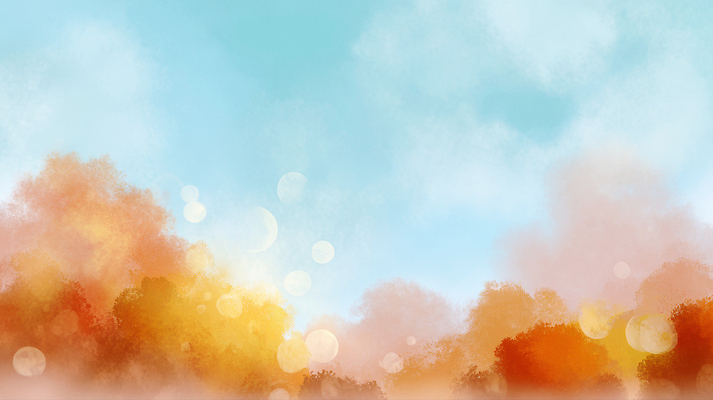 JPG 나무 감정 컬러 일러스트 자연 하늘 따뜻함 풍경 평화 노을 황혼 가을 저녁 부드러움 조화 뷰티풀 풍요 한가함 전경 국내일러스트 AI일러스트 AI콘텐츠 자연요소 식물 계절 컨셉 일몰 감각 야간 생태계 파일형식 탑뷰