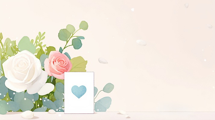 JPG 디자인 커플 꽃 행복 감정 일러스트 자연 따뜻함 선물 사랑 장식 인테리어 장미 하트 메시지 뷰티풀 색감 생화 국내일러스트 AI일러스트 AI콘텐츠 카드프레임 모양 식물 관계 프레임 생태계 파일형식