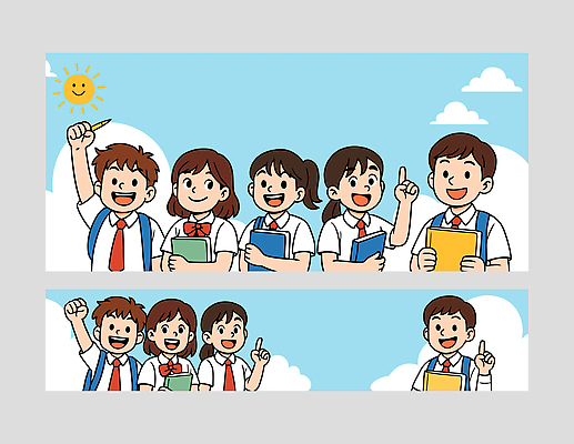 구름 학생 교육 어린이 일러스트 학교 모션 표정 초등학교 친구 학습 펜 자료 유치원 교양 즐거움 문서 조화 소통 국내일러스트 AI파일 자연요소 감정 컨셉 관계 사람 필기구 파일형식 벡터