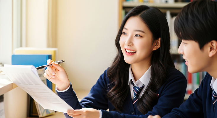 JPG 편집이미지 학생 여학생 남학생 교실 수업 협력 대화 학습 집중 과제 의견 제출 의료성형뷰티 수필 상호작용 편집실사 AI인물포토 AI콘텐츠 여자 교육 남자 컨셉 학교 말하기 CG 문학 파일형식 AI포토