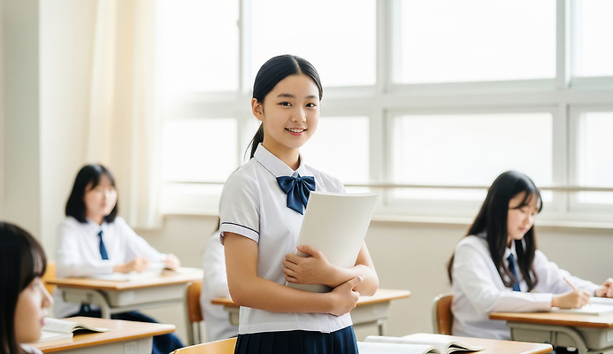 JPG 편집이미지 학생 여학생 교육 교실 학교 수업 미소 책 친구 학습 교사 집중 의료성형뷰티 편집실사 AI인물포토 AI콘텐츠 직업 여자 컨셉 관계 표정 CG 파일형식 AI포토
