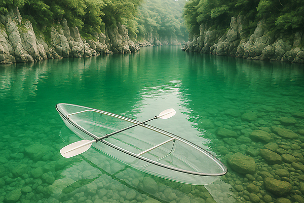 JPG 편집이미지 여행 수중 탐험 바위 연못 투명 숲 물안경 노 힐링 카약 편집실사 AI포토 AI콘텐츠 돌_바위 수상스포츠 CG 수영용품 선박 파일형식
