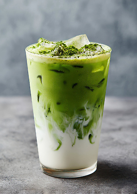 JPG 편집이미지 음료 디저트 잔 초록색 여름 얼음 흰색 차 맛 차가움 혼합 시원함 향기 말차 스무디 편집실사 AI포토 AI콘텐츠 자연요소 식기 계절 음식 컬러 컨셉 차_음료 CG 냄새 파일형식