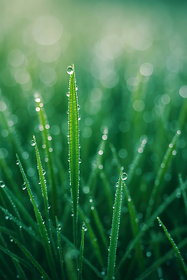 JPG 식물 편집이미지 잎 자연 생명 아침 바닥 풍경 초록색 햇빛 촉촉함 물방울 숲 이슬 접착풀 편집실사 AI포토 AI콘텐츠 주간 컬러 문구용품 태양 젖음 풀_접착제 CG 생태계 파일형식