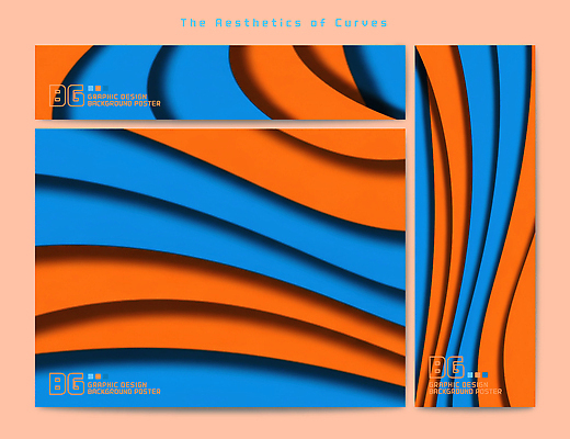 템플릿 디자인 배너템플릿 예술 컬러 백그라운드 패턴 곡선 그래픽 파란색 비교 모던 질감 창의성 AI파일 배너 선 컨셉 무늬 파일형식 벡터