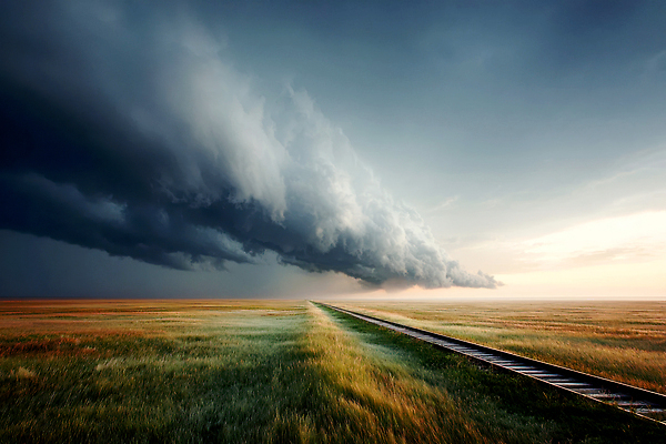 JPG 구름 편집이미지 자연 하늘 바람 날씨 풍경 어둠 기찻길 대기 시간 변화 폭풍 평야 수평선 이미지편집 AI포토 AI콘텐츠 자연요소 컨셉 생태계 파일형식