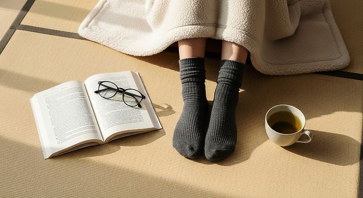 JPG 편집이미지 안경 커피 발 바닥 일상 책 소파 독서 시간 분위기 편안함 담요 주말 의료성형뷰티 차분 편집실사 AI인물포토 AI콘텐츠 잡화 음료 컨셉 의자 라이프 신체부위 감각 CG 파일형식 AI포토