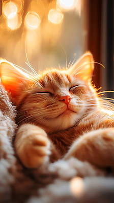 JPG 편집이미지 행복 집안 햇빛 평화 귀여움 고양이 잠 포근함 편안함 담요 주말 오후 편집실사 AI포토 AI콘텐츠 감정 컨셉 포유류 실내 반려동물 태양 감각 CG 파일형식