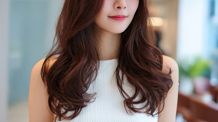 JPG 편집이미지 긴머리 여자 패션 대화 생활 캐주얼 친구 카페 분위기 편안함 즐거움 모던 뷰티풀 의료성형뷰티 스타일 편집실사 AI인물포토 AI콘텐츠 헤어스타일 옷 감정 컨셉 관계 말하기 사람 상점 감각 CG 파일형식 AI포토