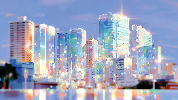 JPG 건축 야경 일러스트 하늘 거리 그림자 풍경 빛 반짝임 고층빌딩 일몰 도시 부드러움 조화 스카이라인 색감 풍요 국내일러스트 AI일러스트 AI콘텐츠 컨셉 모션 빌딩 노을 감각 야간 파일형식 풍경_경치