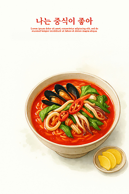 PSD 그릇 음식 채소 일러스트 재료 요리 중식 식사 면류 고명 맛 상차림 레몬 해산물 국수 레시피 짬뽕 후추 국내일러스트 식기 컨셉 과일 향신료 파일형식