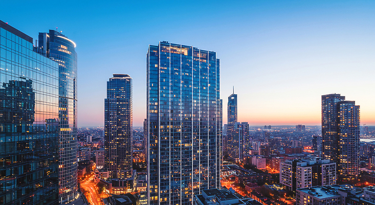 JPG 편집이미지 건축 여유 야경 창문 하늘 풍경 빛 반사 노을 고층빌딩 도시 저녁 모던 대도시 편집실사 AI포토 AI콘텐츠 자연요소 감정 빌딩 야간 CG 파일형식 풍경_경치