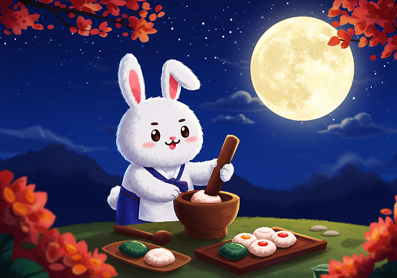 JPG 전통 명절 문화 단풍 일러스트 자연 떡 한국 풍경 추석 귀여움 정원 보름달 달 토끼 밤 한복 만들기 절구 조화 수고 찹쌀 아기자기 국내일러스트 AI일러스트 AI콘텐츠 자연요소 한국전통 기념일 아시아 컨셉 잎 포유류 모션 반려동물 견과류 쌀 도구 전통의상 생태계 파일형식
