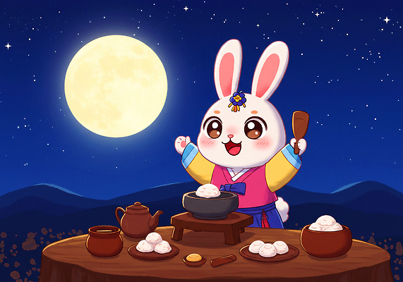 JPG 전통 그릇 옷 문화 일러스트 디저트 산 떡 요리 농장 추석 귀여움 식사 보름달 달 도구 토끼 밤 숲 한복 상차림 설탕 달빛 즐거움 국내일러스트 AI일러스트 AI콘텐츠 자연요소 한국전통 식기 명절 감정 음식 컨셉 농업 포유류 반려동물 견과류 전통의상 파일형식