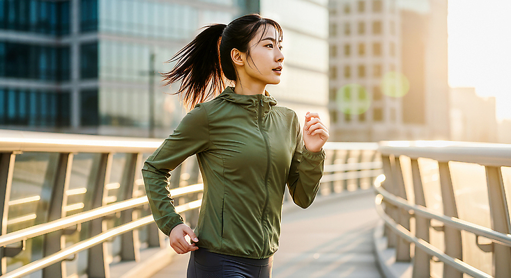 JPG 편집이미지 여자 러닝셔츠 아침 건강 건물 운동복 조깅 운동 햇빛 헬스 도시 유산소운동 러닝 의료성형뷰티 편집실사 AI인물포토 AI콘텐츠 주간 건축물 옷 셔츠 사람 태양 CG 파일형식 AI포토