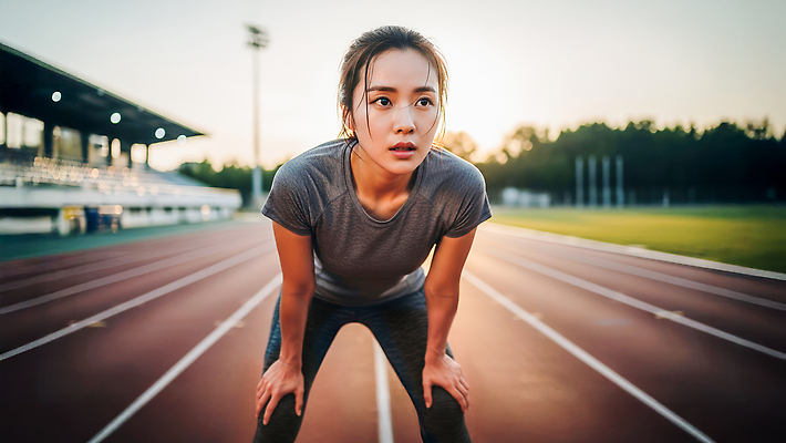 JPG 편집이미지 스포츠 운동선수 건강 운동 헬스 저녁 육상스포츠 집중 체육 연습 트랙 마라톤 러닝 의료성형뷰티 편집실사 AI인물포토 AI콘텐츠 컨셉 경기 야간 CG 파일형식 AI포토