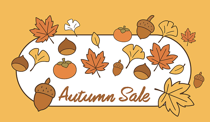 디자인 계절 감정 컬러 낙엽 크리스마스 과일 일러스트 호박 따뜻함 이벤트 장식 노란색 판매 세일 가을 상품 알림 도토리 마케팅 국내일러스트 AI파일 기념일 잎 채소 견과류 파일형식 벡터