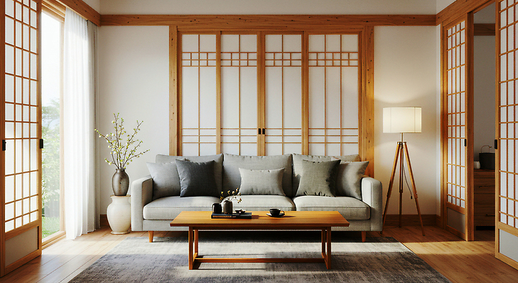 JPG 편집이미지 한국전통 거실 베개 조명 한옥 장식 인테리어 소파 햇빛 꽃병 편안함 모던 나무바닥 나무탁자 편집실사 AI포토 AI콘텐츠 한옥스테이 전통 디자인 꽃 고건축 의자 침구 탁자 바닥 한국 태양 감각 CG 숙박 파일형식