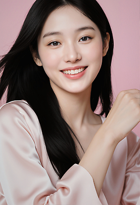 JPG 모델 편집이미지 헤어스타일 여자 분홍색 포즈 백그라운드 미소 웃음 청춘 화장 촬영 편안함 뷰티풀 의료성형뷰티 편집실사 AI인물포토 AI콘텐츠 컬러 컨셉 표정 사람 뷰티 감각 CG 파일형식 AI포토