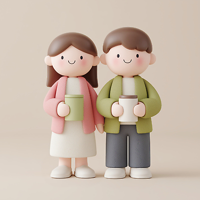 JPG 편집이미지 캐릭터 커피 컵 귀여움 편안함 오브젝트 조화 소프트웨어 창의성 편집3D AI컴퓨터그래픽 AI콘텐츠 식기 음료 컨셉 3D 감각 파일형식