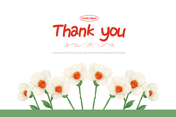 PSD 디자인 꽃 일러스트 자연 선물 사랑 이벤트 장식 기쁨 흰색 마음 축하 표현 인사 메시지 분위기 편지 감사 화사함 소통 국내일러스트 식물 감정 컬러 컨셉 예절 생태계 파일형식