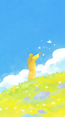 JPG 구름 손 옷 꽃 행복 컬러 하늘색 일러스트 자연 하늘 따뜻함 사람 풍경 초원 일상 햇빛 평화 자유 금색 비둘기 뷰티풀 국내일러스트 AI일러스트 AI콘텐츠 자연요소 식물 감정 컨셉 조류 라이프 신체부위 파란색 태양 생태계 파일형식