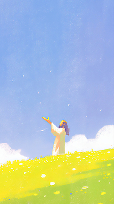 JPG 구름 감정 종교 일러스트 자연 하늘 바람 사람 풍경 손짓 여름 햇빛 평화 희망 자유 기도 감사 뷰티풀 은혜 국내일러스트 AI일러스트 AI콘텐츠 자연요소 계절 컨셉 모션 날씨 태양 생태계 파일형식