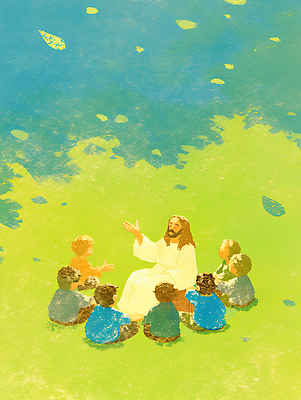 JPG 교육 행복 종교 어린이 일러스트 자연 커뮤니케이션 이야기 사랑 평화 성경 모임 예수 가르침 명상 호기심 설교 소통 공동체 국내일러스트 AI일러스트 AI콘텐츠 감정 컨셉 종교용품 사람 신_종교 생태계 파일형식