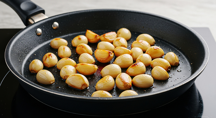 JPG 편집이미지 음식 재료 주방용품 건강 마늘 요리 주방 식사 팬 맛 볶음 향 레시피 편집실사 AI포토 AI콘텐츠 생활용품 컨셉 채소 CG 파일형식