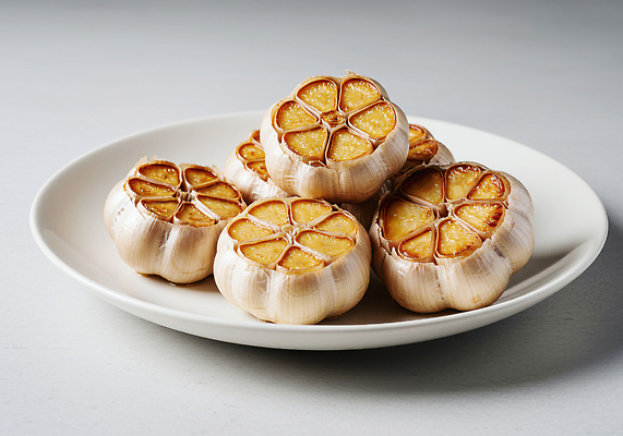 JPG 편집이미지 접시 음식 재료 디저트 건강 마늘 요리 식사 구운마늘 편집실사 AI포토 AI콘텐츠 식기 채소 CG 파일형식