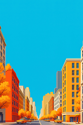 JPG 나무 건축 길 컬러 여행 일러스트 자연 거리 풍경 건물 일상 일몰 활발 가을 도시 경관 국내일러스트 AI일러스트 AI콘텐츠 식물 건축물 계절 컨셉 라이프 노을 생태계 파일형식