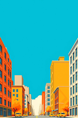 JPG 디자인 여유 컬러 일러스트 비즈니스 바람 날씨 거리 풍경 빌딩 여러명 건물 도시 도심 지역 개발 화창 국내일러스트 AI일러스트 AI콘텐츠 자연요소 건축물 감정 다수 사람 파일형식