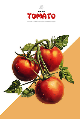 PSD 식물 농업 토마토 채소 일러스트 재료 자연 건강 요리 미술 장식 농장 주방 정원 신선 분위기 유기농 심플 색감 디지털아트 국내일러스트 웰빙 산업 컨셉 문화예술 생태계 파일형식