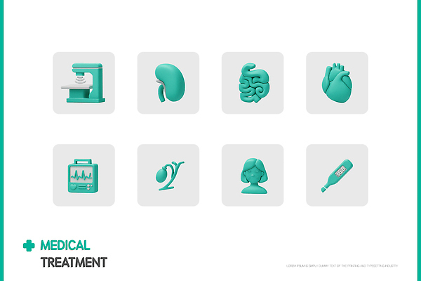 PSD 아이콘 의학 건강 병원 치료 3D아이콘 기계 진료 환자 의사 심장 신장 장기 간호 신체 의료진 장기_의학 비뇨기관 파일형식