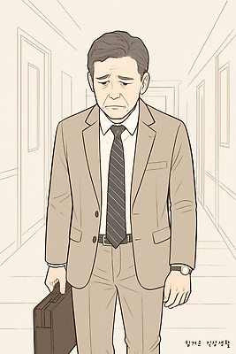 PSD 남자 감정 서류가방 일러스트 비즈니스 직장 표정 사람 정장 일상 걷기 슬픔 직장인 복도 고독 발걸음 혼란 국내일러스트 직업 옷 컨셉 가방 회사 모션 라이프 파일형식