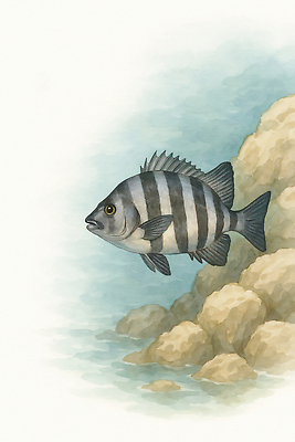 JPG 동물 일러스트 자연 생물 어류 미술 해변 평화 바닷속 수중 수영 수중동물 줄무늬 바위 생태 수조 국내일러스트 AI일러스트 AI콘텐츠 바다 컨셉 무늬 문화예술 돌_바위 수상스포츠 생태계 파일형식