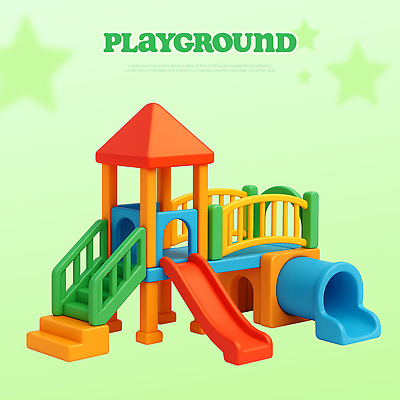 PSD 편집이미지 어린이 컬러 가족 모션 안전 야외 공간 터널 구조물 놀이기구 놀이터 즐거움 슬라이드 창의성 편집3D 건축 감정 길 관계 놀이 사람 3D 파일형식