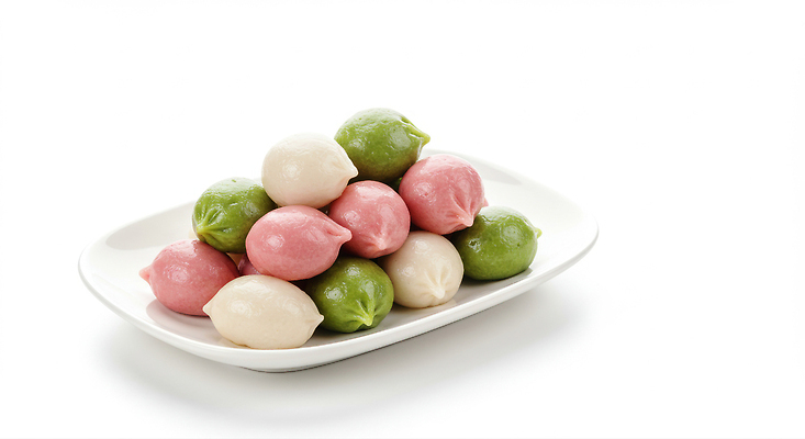 JPG 편집이미지 전통 접시 문화 음식 분홍색 컬러 디저트 떡 한국 초록색 식사 흰색 맛 조화 편집실사 AI포토 AI콘텐츠 식기 아시아 컨셉 CG 파일형식