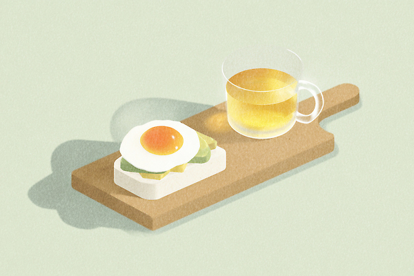 JPG 여유 음식 컬러 일러스트 아침 잔 도마 따뜻함 요리 계란 식사 빵집 차 맛 아침식사 브런치 향 건강식 식사준비 국내일러스트 AI일러스트 AI콘텐츠 주간 식기 감정 음료 컨셉 주방용품 상점 알 준비 파일형식