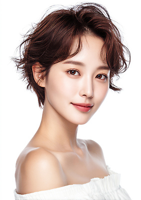 JPG 모델 편집이미지 헤어스타일 여자 포즈 짧은머리 표정 미소 화장 뷰티 카메라 뷰티풀 의료성형뷰티 편집실사 AI인물포토 AI콘텐츠 사람 전자제품 CG 파일형식 AI포토