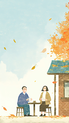 JPG 나무 행복 단풍 잎 일러스트 가족 자연 하늘 따뜻함 대화 웃음 풍경 건물 일상 친구 햇빛 정원 노부부 가을 차 현실 국내일러스트 AI일러스트 AI콘텐츠 식물 건축물 부부 계절 감정 음료 관계 표정 말하기 라이프 태양 생태계 파일형식