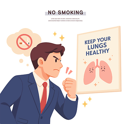 남자 일러스트 청소년 건강 경고 환경 분노 허파 예방 금연 암 공공장소 중독 소통 정책 흡연금지 흡연자 국내일러스트 AI파일 감정 캠페인 컨셉 흡연 사람 장소 금지 호흡기관 질병 사회이슈 파일형식 벡터