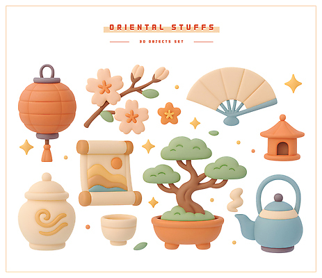 PSD 편집이미지 전통 꽃 아시아 문화 예술 회화 장식 등불 팬 찻주전자 오브젝트 분재 동아시아 편집3D 나무 식물 나라 주전자 조명 말하기 3D 파일형식