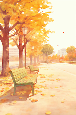 JPG 나무 공원 여유 단풍 낙엽 벤치 일러스트 자연 바람 조명 풍경 일상 노란색 평화 고요 산책 산책로 가을 편안함 시민 오후 국내일러스트 AI일러스트 AI콘텐츠 자연요소 식물 계절 공공시설 감정 길 컬러 컨셉 잎 의자 날씨 휴식 라이프 감각 생태계 국민 파일형식