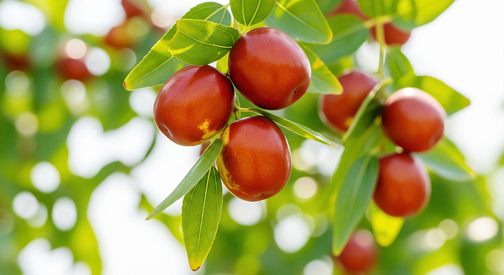 JPG 나무 식물 편집이미지 열매 잎 과일 자연 빨간색 여름 햇빛 농장 수확 성장 과일나무 대추 편집실사 AI포토 AI콘텐츠 계절 컬러 농업 태양 CG 생태계 파일형식