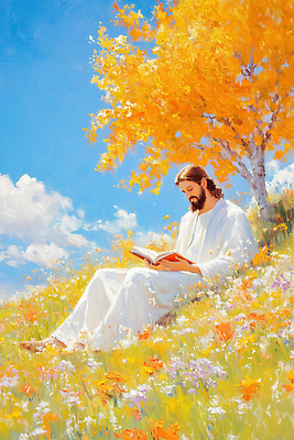 JPG 꽃 단풍 일러스트 자연 하늘 휴식 풍경 여름 독서 평화 노을 표현 예수 영혼 숲 뷰티풀 색감 은혜 국내일러스트 AI일러스트 AI콘텐츠 자연요소 식물 계절 컨셉 잎 신_종교 생태계 파일형식