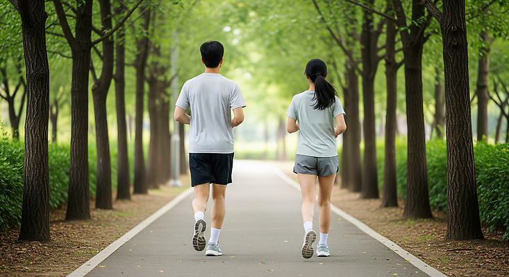 JPG 편집이미지 공원 여자 남자 자연 함께함 건강 취미 일상 운동복 조깅 운동 출근 친목 의료성형뷰티 편집실사 AI인물포토 AI콘텐츠 옷 공공시설 컨셉 사람 라이프 CG 생태계 출퇴근 파일형식 AI포토