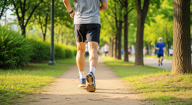 JPG 나무 편집이미지 공원 남자 길 스포츠 신체 모션 자연 건강 여름 조깅 운동 햇빛 산책로 조용 의료성형뷰티 편집실사 AI인물포토 AI콘텐츠 식물 계절 공공시설 사람 태양 CG 생태계 파일형식 AI포토