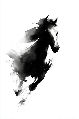 JPG 동물 전통 디자인 감정 예술 상징 일러스트 커뮤니케이션 수채화 새해 수묵화 미술 달리기 검은색 힘 자유 표현 말_게임 한국화 뷰티풀 창의성 2026년 국내일러스트 병오년 AI일러스트 AI콘텐츠 컬러 컨셉 모션 문화예술 연도 동양화 파일형식