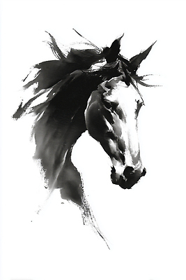 JPG 모양 동물 전통 디자인 감정 예술 선 일러스트 페인팅 새해 흑백 수묵화 미술 힘 표현 말_게임 우아함 한국화 초상화 강렬 뷰티풀 2026년 국내일러스트 병오년 AI일러스트 AI콘텐츠 컨셉 문화예술 촬영기법 연도 동양화 그림 파일형식